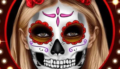 Kylie Jenner Halloween Face Art